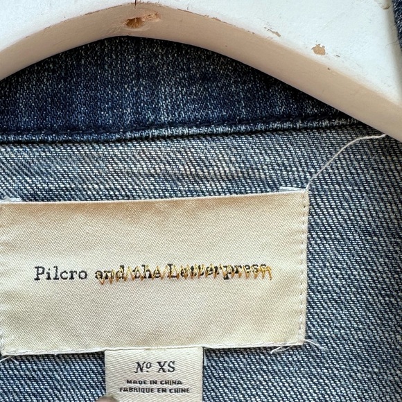 Anthropologie Pilcro And The Letterpress Cotton Stretch Denim Jean Jacket - Picture 10 of 12